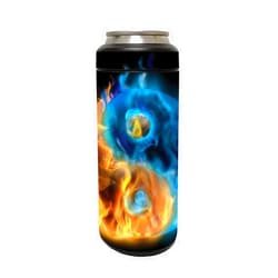 MIGHTY SKINS MightySkins Skin Compatible with YETI Rambler 12 OZ Colster Slim Can - Yin and Yang | Protective, Durable, and Unique Vinyl Decal wrap Cover | Easy to Apply and Change Styles | Made in The USA