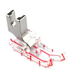 DREAMSTITCH 31461-L Clear View 1/4 inch Quilting Presser Foot for All Low Shank Snap-On Singer,Brother,Babylock,Euro-Pro,Janome,Kenmore,White,Juki,Simplicity,Elna Sewing Machine 602L