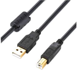 XBOHJOE USB 2.0 Printer Cable 6 FT USB Printer Type A Male to B Male Scanner USB a b for HP, Canon, Lexmark, Epson, Dell,and More USB a to b Printer Cord(6ft, Black)