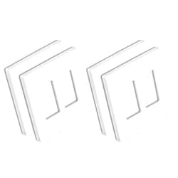BESTTEN [4 Pack] BESTTEN 2 Gang Screwless Decorative Wall Plate, Mid-Size H4.88