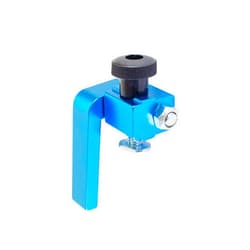 POWERTEC 71367 3-Inch Fence Flip Stop for Woodworking, Blue