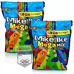 Ballard Products Mike and Ike MegaMix Pack of 2 Bags - Mike and Ike Candy Bulk Pack of 2 Bags - 28.8 oz Each - Movie Candy Bulk Pack - Includes Ballard Products Pocket Bag