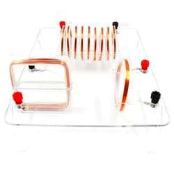 Generic Solenoid Current Magnetic Field Demonstrator, Projectable Linear & Loop Electromagnetic Experiment Kit, DC Electromagnetism Physics Lab Teaching Instrument