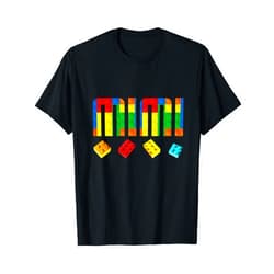 Building Blocks Family Birthday Gear Mimi Master Builder Building Blocks Birthday Family Matching T-Shirt