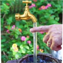 general3 Invisible Flowing Spout Watering Can USB Fountain Floating Tap Fountain Magic Invisible Faucet Fountain Illusion Outdoor Flowing Water Tap Fountains DIY Yard Art Garden Decor (1pc)