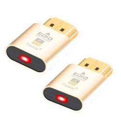 Furjosta HDMI Dummy Plug fit-Headless Display Emulator DDC EDID Fit Headless Ghos with Windows Mac OSX Linux Great for for Computer Desktop Support 3840x2160@61Hz 2P