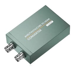 Eimpueia AHD/TVI/CVI/CVBS to HDMI Adapter (with Loop Out), BNC to HDMI Converter for Monitor HDTV DVRs Automatically detects Full HD 720P/1080P/3MP/4MP/5MP/8MP