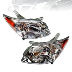 JAJADAH Headlight Set for 2005-2008 Pontiac Vibe Wagon Left and Right, Headlamps Assembly Left & Right Headlights with Bulb 2Pcs