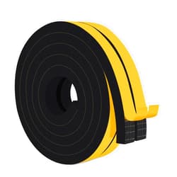 Trisiki Strong Adhesive Door Seal Strips for Doors and Windows, High Density Foam Tape Sealing, SoundProof Weatherproof Foam Insulation Tape, Windproof, Energy-Saving (3/4 in x 1/2 in x 13Ft)