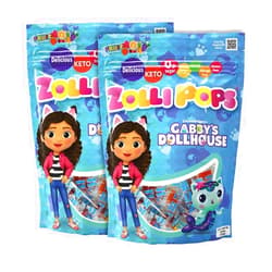 Zollipops Clean Teeth Lollipops Gabby's Dollhouse, Anti Cavity, Sugar-Free Candy for a Healthy Smile Great for Kids, Diabetics and Keto Diet, Natural Fruit Variety, 10.4oz Pack of