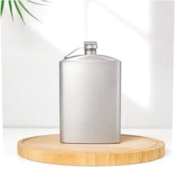 M&MTITAN Titanium Ultralight Hip Flask Portable Wine Bottle with Funnel Camping Picnic Pocket Whiskey Alcohol Drinkware Accessories