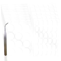 Birllaid Clear Double Sided Adhesive Dots Heavy Duty Transparent Double-Sided Tape Stickers Round &Square Acrylic No Trace Strong Adhesive Sticky Sticker for Craft DIY Art Office Supplier