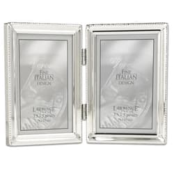 Lawrence Frames 11635D Lawrence Metals Frame, 3.5x5 Double, Silver