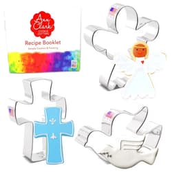 Ann Clark Cookie Cutters Religious Christmas Cookie Cutters 3-Pc. Set Made in USA by Ann Clark, Angel, Cross, Dove