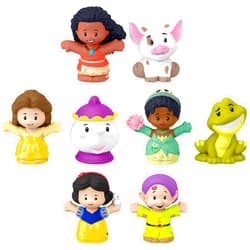 Fisher-Price Little People Toddler Toys Disney Princess Story Duos 8-Piece Figure Set for Pretend Play Kids Ages 18+ Months