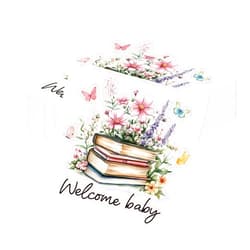Musaeva Book Themed Party Decorations - 50 Pcs Storybook Baby Shower Paper Napkins Decorations, Welcome Baby Party Decor Supplies for Gender Reveal