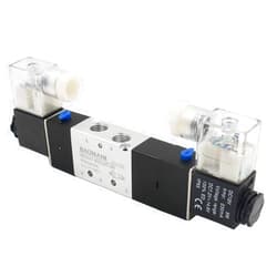 Baomain Pneumatic Solenoid Air Valve 4V230C-08 DC 12V 5 Way 3 Position PT1/4