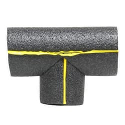 Frost King TEE1H 1in Pipe Tube Tee Connector, Black