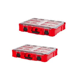 MidlandMill 48-22-8430 For Milwaukee Tool Box Storage System 10-Bin Impact Resistant Polymer Packout Organizer,IP65 Rated Weather Seal,1PC