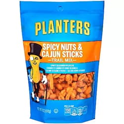 Planters Spicy Nuts & Cajun Sticks Trail Mix (6oz Bags, Pack of 12)
