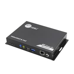 SIIG 4K HDMI Over IP Matrix Switch Receiver Only, 4K 60Hz, USB KVM Extender, Video Wall Control, Scalable for Multiple Video Sources and Displays, IR Passthrough, PoE, TAA Compliant (CE-H27G11-S1)