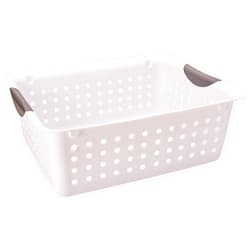 Sterilite 16248006 Medium White Ultra Basket, 2 Pack