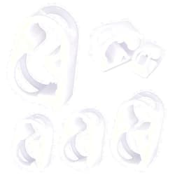 Glarks 40-Pieces 4 Szie Shut Off Plastic Tubing Hose Clamps Single Position and Adjustable Open to Complete Closure Clamps for Tubing 1/8'' - 1/2''