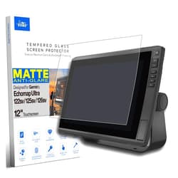 INNOSURE Tempered Glass Screen Protector for Garmin EchoMAP Ultra 122sv 125sv 126sv Fishfinder 12 Inch Touchscreen Anti Glare (Matte)