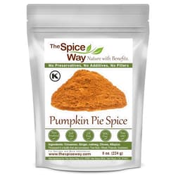 The Spice Way Pumpkin Pie Spice - 8 oz seasoning includes Cinnamon, Ginger, Nutmeg, Cloves & Allspice – Perfect for Baking