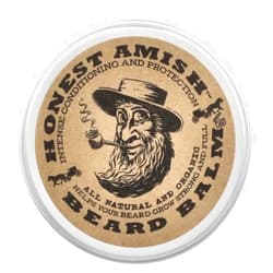 Honest Amish Beard Balm Leave-in Conditioner - Made with only Natural and Organic Ingredients - 2 Ounce Tin