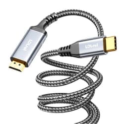 LDLrui USB C to HDMI Cable,4K@60Hz Type-C to HDMI 2.0 Cord,[5FT, Gold-Plated Plugs,High Speed],HDR C Cable to HDMI -Thunderbolt 3&4 Compatible for MacBook,iMac,iPadPro, Galaxy, Surface, Dell, HP