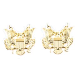 XGW 2X Metal Army Presidential Badge Car Sticker Eagle Shape Body Tail Decorative Sticker Emblem Badge Automobile Exterior Accessories for Truck Motorcycle (Golden)