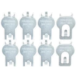 Hillman HIGH & MIGHTY 515314 Picture Hanger Value Pack, Easy Tool-Free Dry Wall Art Hangers for Artwork, Photos, and Mirrors, Holds up to 20Lbs-40Lbs, 8 Pack, Steel , Silver