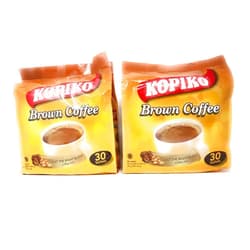 Kopiko Instant 3 in 1 Brown Coffee - 30 Packets/Bag (26.5 Oz per Pack), Pack of 2