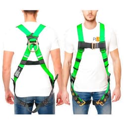 Palmer Safety Construction Harness 5 Point Adjustment, Back D-Ring, Grommet Legs, Multiple Styles I OSHA ANSI Compliant