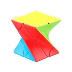 Willking Cube Twist 3x3 Stickerelss Speed Cube Vivid Color Magic Puzzle Toys (Twist and Tilt)