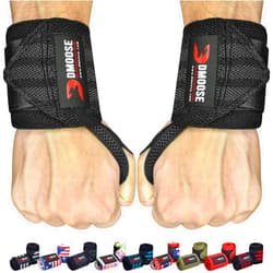 DMoose Fitness DMoose Wrist Wraps, Avoid Injury and Maximize Grip with Thumb Loop, 18