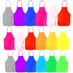 KUUQA 16/24/30/36/40Pcs Kids Apron Painting Aprons for Kids, Kids Paint Apron Art Smock for Classroom Painting Party Supplies