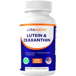 Vitamatic Lutein 40mg with Zeaxanthin 10mg, Eye Health Support Supplement, 240 Softgels