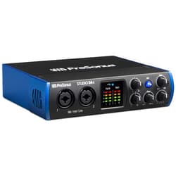 PreSonus Studio 24c 2x2, 192 kHz, USB Audio Interface with Studio One Artist and Ableton Live Lite DAW Recording Software