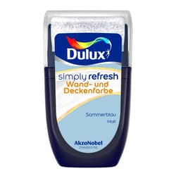 Dulux Simply Refresh Wall and Ceiling Paint - Summer Blue - Tester 30ml - Refreshing, Durable Interior Paint for a Beautiful Home