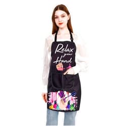 JXGZSO Nail Technician Apron Nail Cosmetology Gift Relax Your Hand Nail Salon Apron for Women Nail Artist Appreciation Gifts