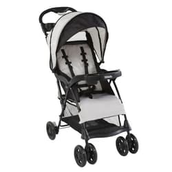 Kolcraft Cloud Plus Lightweight Easy Fold Compact Toddler Stroller and Baby Stroller, Travel Stroller, Large Storage Basket, Multi-Position Recline, Convenient One-hand Fold, 13 lbs - Slate Gray