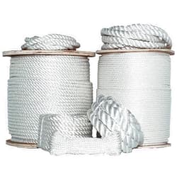 SGT KNOTS Twisted Polyester Rope - Low Stretch and High Strength Rope for Rigging, Crafts & More (1/4