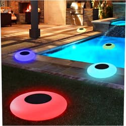 Blibly Swimming Pool Lights Solar Floating Light with Multi-Color LED Waterproof Outdoor Garden Lights 1pc