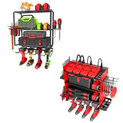 ZEAKOC High Spacing Power Tool Organizer and Sturdy tool holder with Charging Station