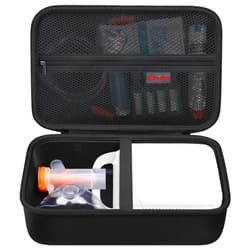 Elonbo Carrying Case for Nebulizer Machine for Adults and Kids, UNOSEKS/MGLIFMLY/OWAREY/Quvidi/VITA-Mist/YEVLLDOO Portable Home Atomizer Travel Case, Desktop Asthma Inhaler Storage Holder, Black