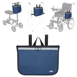supregear Wheelchair Side Bag, Multifunctional Side Storage Pouch for Rollator, Walkers, Power Wheelchairs and Knee Scooters Wheelchair Armrest Bag for Elderly Seniors Adults Portable Travel Tote