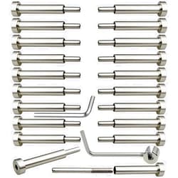 Challcrea Cable Railing Hardware, Cable Railing Kit/Turnbuckle for 4x4 2x2 Wood & Metal Post for Stair Deck Railing System Fits 1/8 Stainless Steel Cable, T316 Marine Grade