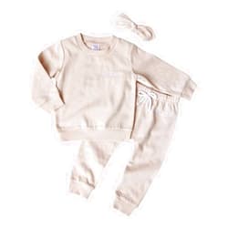 Lila & Jack 3PC Influencer Sweat Suit & Headband Set